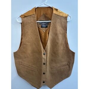 vintage leather vest AGAPO COLLECTION SIZE L